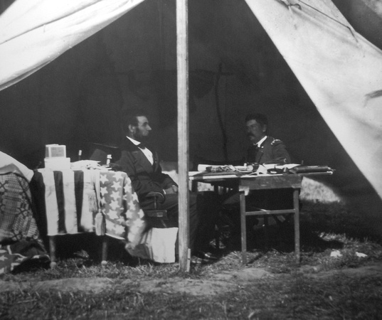 Lincoln and McClellan Meet After Antietam