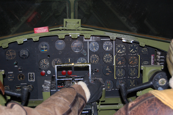 B-17G Picadilly Princess cockpit