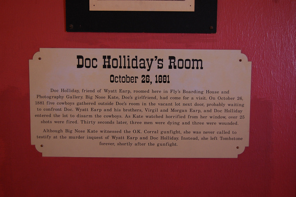 Doc Holliday's Room - Fly's Boarding House